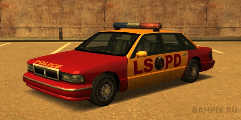 машина LSPD красно-желтая